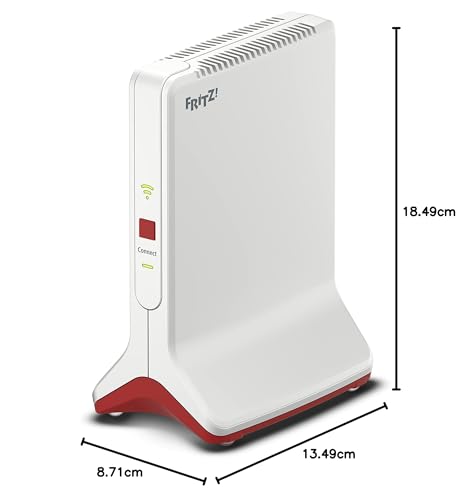 FRITZ!Repeater 6000 (WiFi 6 Repeater mit drei Funkeinheiten: 5 GHz (2 x bis zu 2.400 MBit/s), 2,4 GHz (bis zu 1.200 MBit/s), 2,5-Gigabit-LAN, deutschsprachige Version)