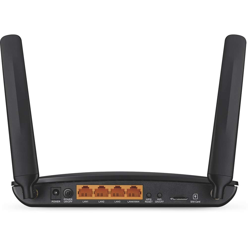 TP-Link Archer MR200 Cat4 + AC750 Mbps Dualband 4G LTE WLAN Router (150 Mbit/s im Download, simultanes Dualband, 300 Mbit/s 2,4GHz + 433 Mbit/s 5GHz, frei konfigurierbarer LAN/WAN-Port) schwarz