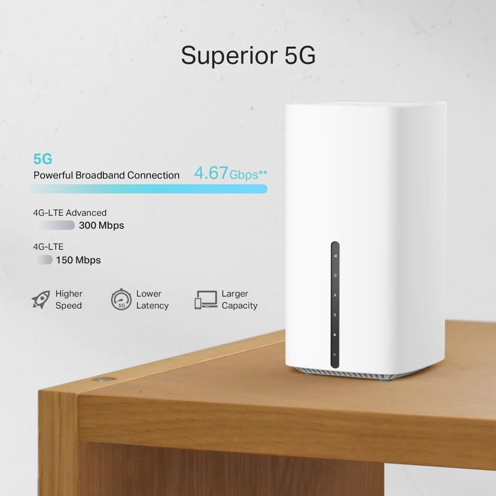TP-Link Archer NX200 LTE WLAN Router, 5G Router SIM-Karte, AX1800 Dualband-WLAN 6, 3 x Gigabit-Ports, MU-MIMO, Web- und APP-Verwaltung, Plug-and-Play