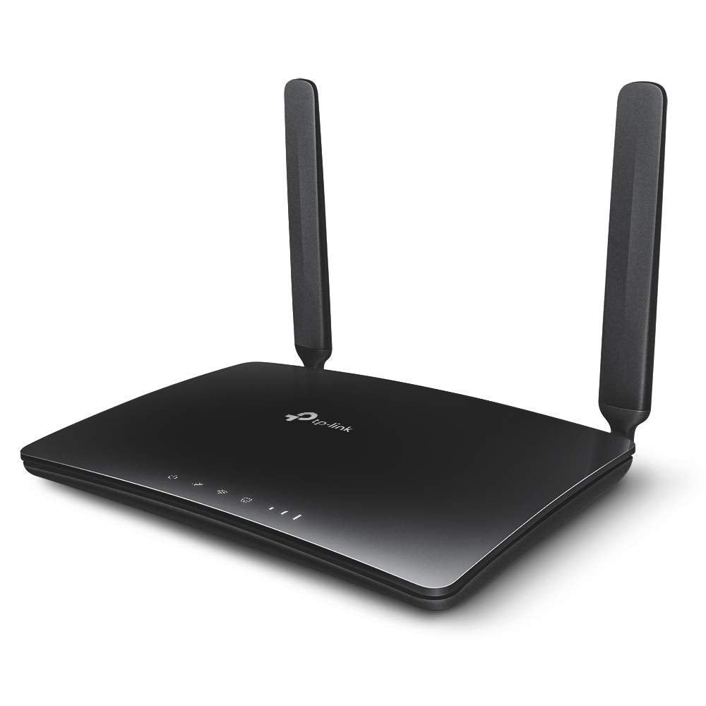 TP-Link Archer MR200 Cat4 + AC750 Mbps Dualband 4G LTE WLAN Router (150 Mbit/s im Download, simultanes Dualband, 300 Mbit/s 2,4GHz + 433 Mbit/s 5GHz, frei konfigurierbarer LAN/WAN-Port) schwarz