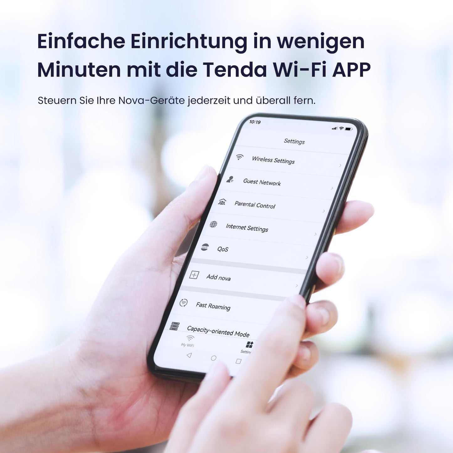 Tenda Nova MW6 Mesh WLAN System - AC1200 Dual Band Mesh Set - empfohlen für Häuser mit 3-4 Schlafzimmern - 6xGigabit Port - Ersetzt Router und Repeater- APP Steuerung - WPA2-3er Pack