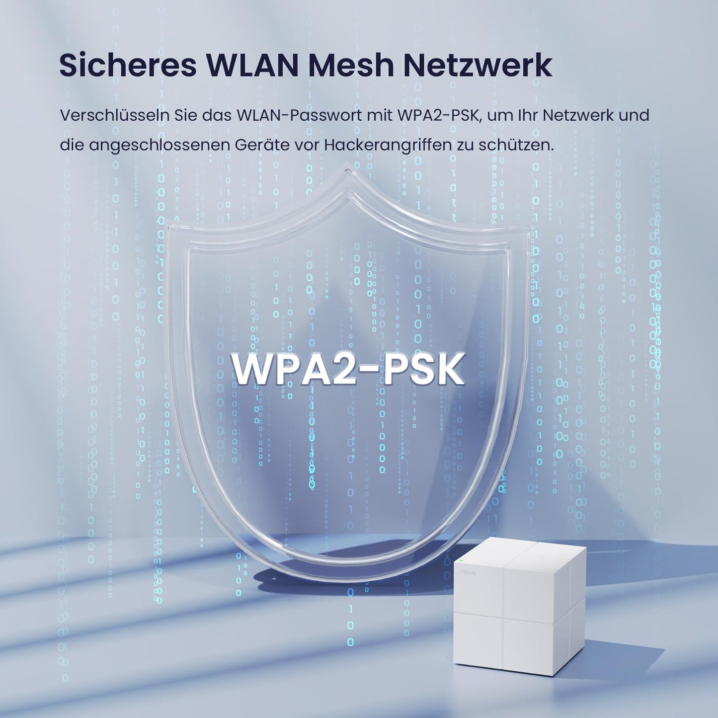 Tenda Nova MW6 Mesh WLAN System - AC1200 Dual Band Mesh Set - empfohlen für Häuser mit 3-4 Schlafzimmern - 6xGigabit Port - Ersetzt Router und Repeater- APP Steuerung - WPA2-3er Pack
