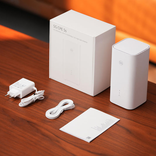 5G CPE 5s, H153, 5G Router SIM, Wi-Fi 6 AX3000, DL 3600 Mbit/s/UL 500 Mbit/s, 9-dBi-Antenne mit hoher Verstärkung, LAN/WAN-Anschluss, Visualisierte WLAN-Diagnose, 30 Monate Garantie