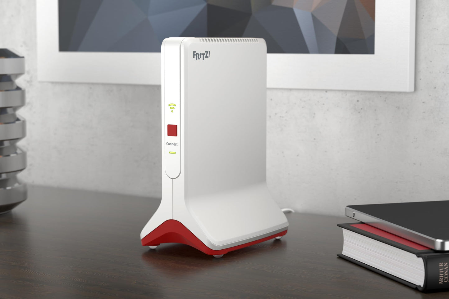 FRITZ!Repeater 6000 (WiFi 6 Repeater mit drei Funkeinheiten: 5 GHz (2 x bis zu 2.400 MBit/s), 2,4 GHz (bis zu 1.200 MBit/s), 2,5-Gigabit-LAN, deutschsprachige Version)