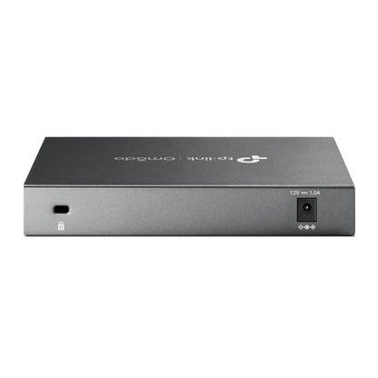 TP-LINK ER605 5 Port Dual/Multiple WAN VPN Router(bis zu 4 Gigabit WAN Ports, hochsicheres, Omada SDN, zentrales Management, intelligente Überwachung, Firewall) schwarz, ideal für Büronetzwerk