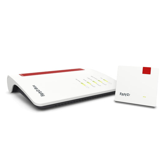 FRITZ!Mesh Set: FRITZ!Box 7530 AX (Wi-Fi 6 Router mit 1.800 MBit/s + 600 MBit/s) und FRITZ!Repeater 1200 AX (Wi-Fi 6 Repeater mit 2.400 Mbit/s + 600 Mbit/s, deutschsprachige Version)