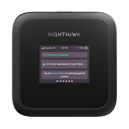 NETGEAR Nighthawk M3 – 5G Router SIM Karte, Mobiler WLAN Router | bis zu 2,5 GBit/s – SIM-Steckplatz entsperrt – Tragbarer WLAN-Hotspot z– 5G- und 4G-MiFi, bis zu 32 Geräte (MH3150)