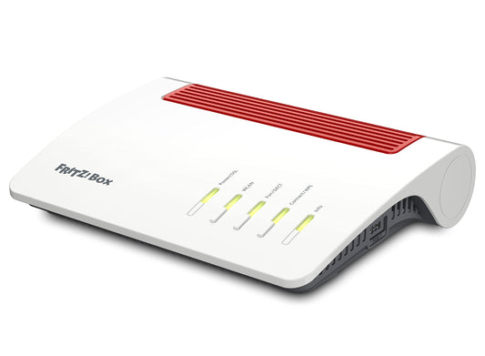 FRITZ!Box 7590 AX (Wi-Fi 6 DSL-Router mit 2.400 MBit/s (5GHz) & 1.200 MBit/s (2,4 GHz),bis zu 300 MBit/s mit VDSL-Supervectoring 35b,WLAN Mesh,DECT-Basis,deutschsprachige Version)