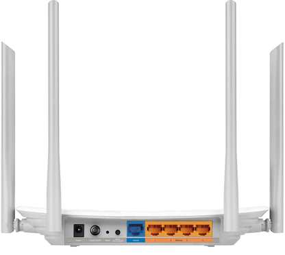 TP-Link Archer C50 AC1200 Dualband WLAN Wireless WiFi Router(Unterstützt keine DSL-Funktion, 300 Mbit/s(2.4GHz)+867 Mbit/s(5GHz), App Steuerung, IPv6, USB 2.0, Print/Media/FTP Server),‎Weiß