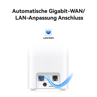 5G CPE 5s, H153, 5G Router SIM, Wi-Fi 6 AX3000, DL 3600 Mbit/s/UL 500 Mbit/s, 9-dBi-Antenne mit hoher Verstärkung, LAN/WAN-Anschluss, Visualisierte WLAN-Diagnose, 30 Monate Garantie