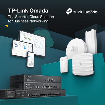 TP-Link EAP225-Outdoor Dualband Gigabit Outdoor WLAN Access Point (300Mbit/s 2,4GHz, 867Mbit/s 5Ghz, 802.3af/at, Omada SDN, IP65 wetterfest für Außenumgebung) weiß