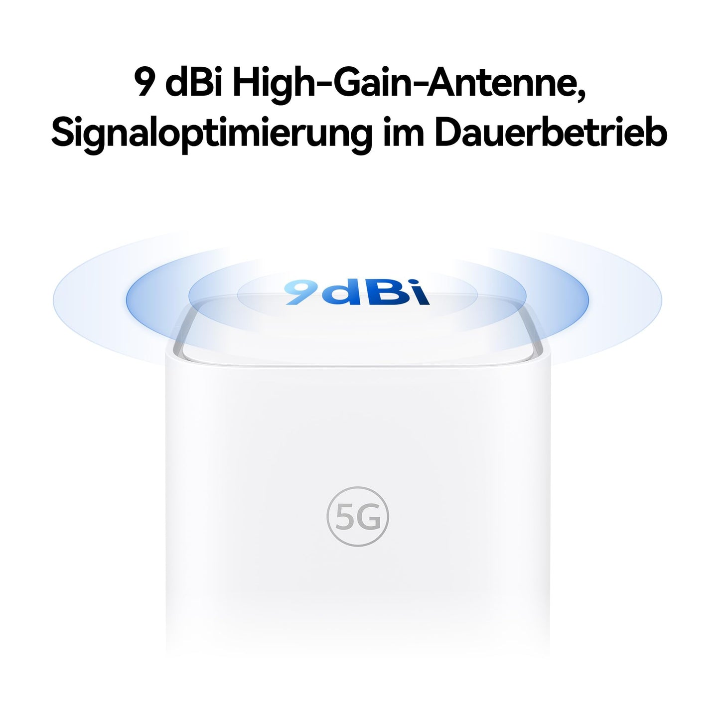 5G CPE 5s, H153, 5G Router SIM, Wi-Fi 6 AX3000, DL 3600 Mbit/s/UL 500 Mbit/s, 9-dBi-Antenne mit hoher Verstärkung, LAN/WAN-Anschluss, Visualisierte WLAN-Diagnose, 30 Monate Garantie