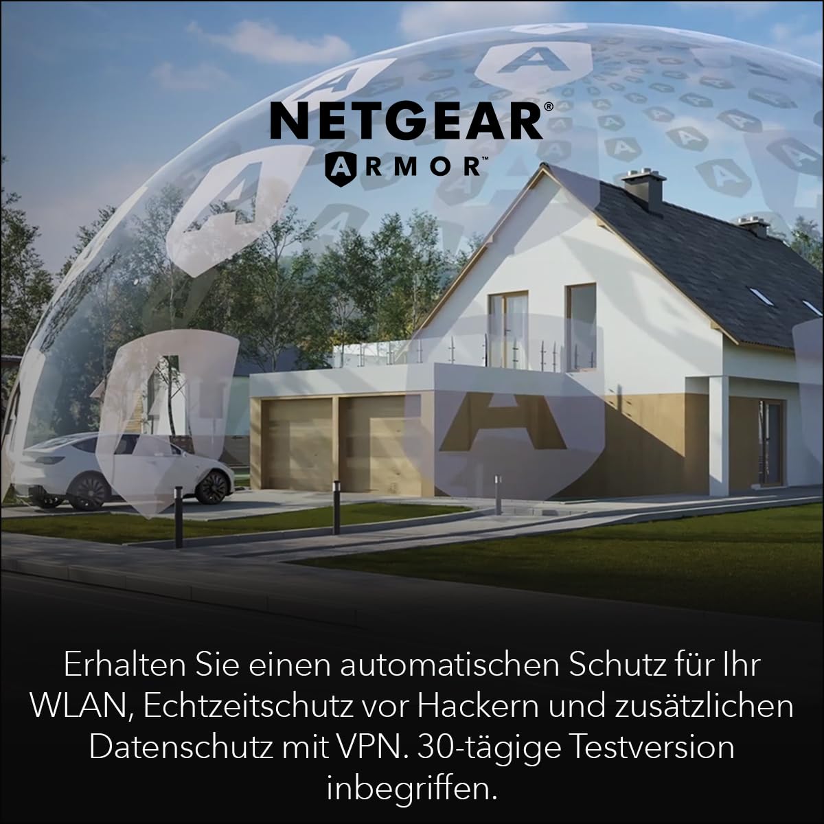 NETGEAR Nighthawk Dual-Band WiFi 7-Router (RS100) – Sicherheitsfunktionen, BE3600 WLAN-Geschwindigkeit (bis zu 3,6 GBit/s) – Abdeckung bis zu 135 m², 50 Geräte – 2,5-Gig-Internetanschluss