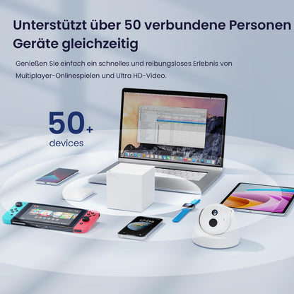 Tenda Nova MW6 Mesh WLAN System - AC1200 Dual Band Mesh Set - empfohlen für Häuser mit 3-4 Schlafzimmern - 6xGigabit Port - Ersetzt Router und Repeater- APP Steuerung - WPA2-3er Pack